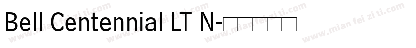 Bell Centennial LT N字体转换